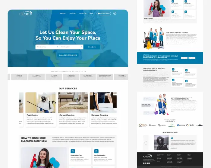 Professional Cleaning Service Website